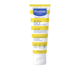 Lapte de corp cu protectie solara foarte mare pentru intreaga familie Mustela BEBÉ-NIÑO SOL SPF50+ 40 ml