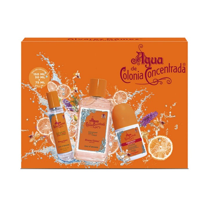 Set cadou unisex Alvarez Gomez AGUA DE COLONIA CONCENTRADA eau d'orange 3 buc