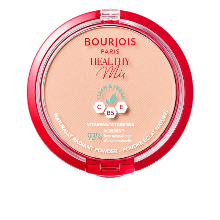 Pudra compacta matifianta cu finisaj natural si luminos Bourjois HEALTHY MIX 03 rose beige 10 g