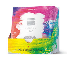 Set pudra pentru indepartarea vopselei de par semi-permanenta Goldwell ELUMEN PLAY eraser 12 x 30 g