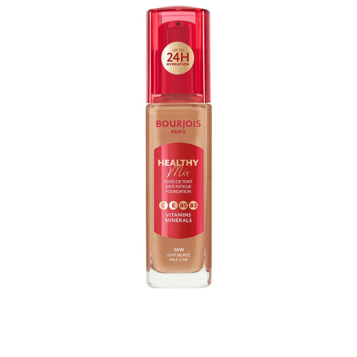 Fond de ten hidratant si iluminator cu acoperire medie Bourjois HEALTHY MIX 50.5N light ivory 30 ml 56W light bronze 30ml