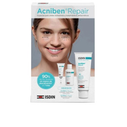Set pentru ingrijirea tenului sensibil si acneic ISDIN ACNIBEN REPAIR GEL CREMA 3 buc