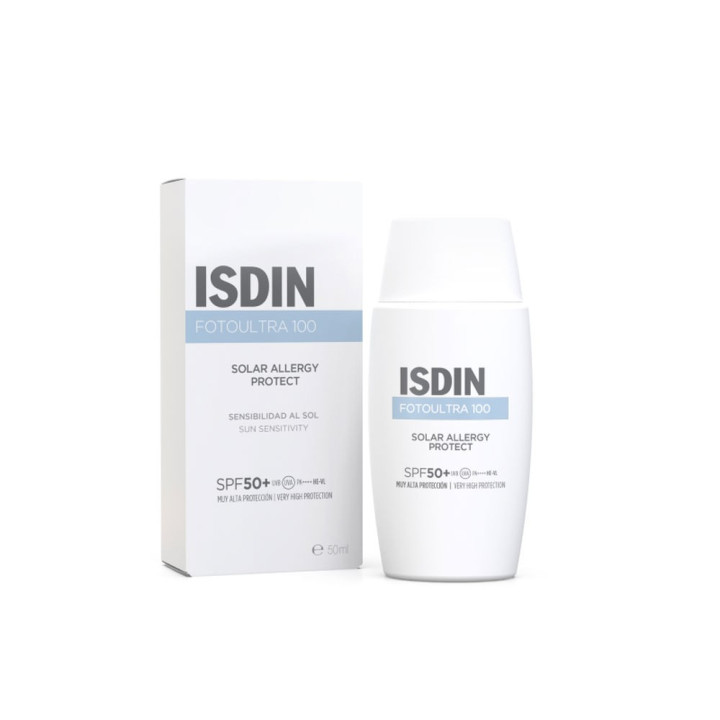 Fluid de protectie solara pentru tenul sensibil ISDIN FOTO ULTRA SPF50+ 50 ml