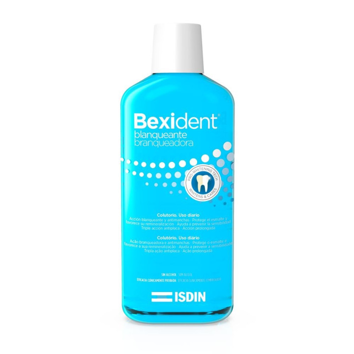 Apa de gura fara alcool ISDIN BEXIDENT BLANQUEANTE 500 ml