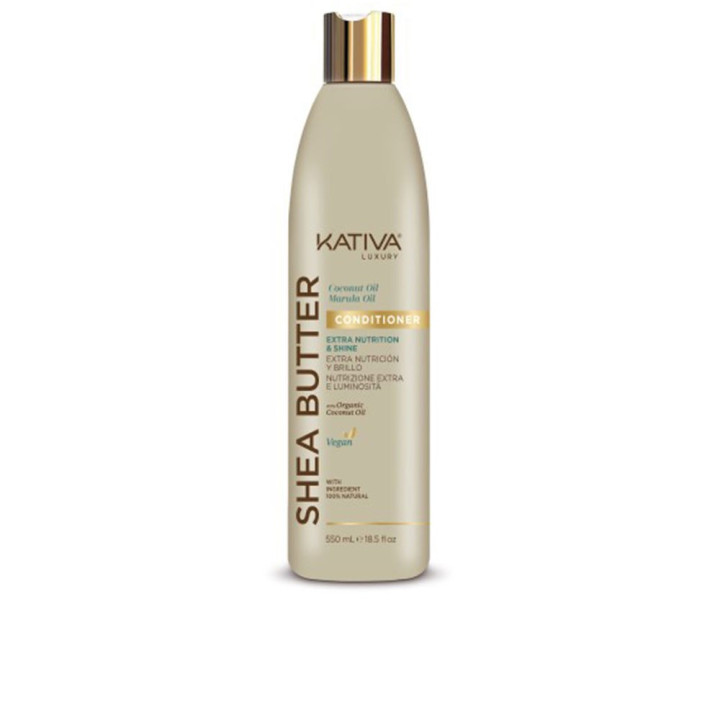 Balsam de par cu extract de unt de shea KATIVA SHEA BUTTER 550 ml