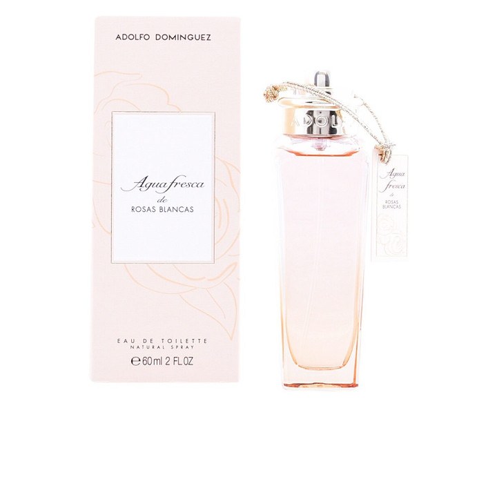 Apa de Toaleta cu vaporizator pentru femei ADOLFO DOMINGUEZ AGUA FRESCA DE ROSAS BLANCAS 60 ml