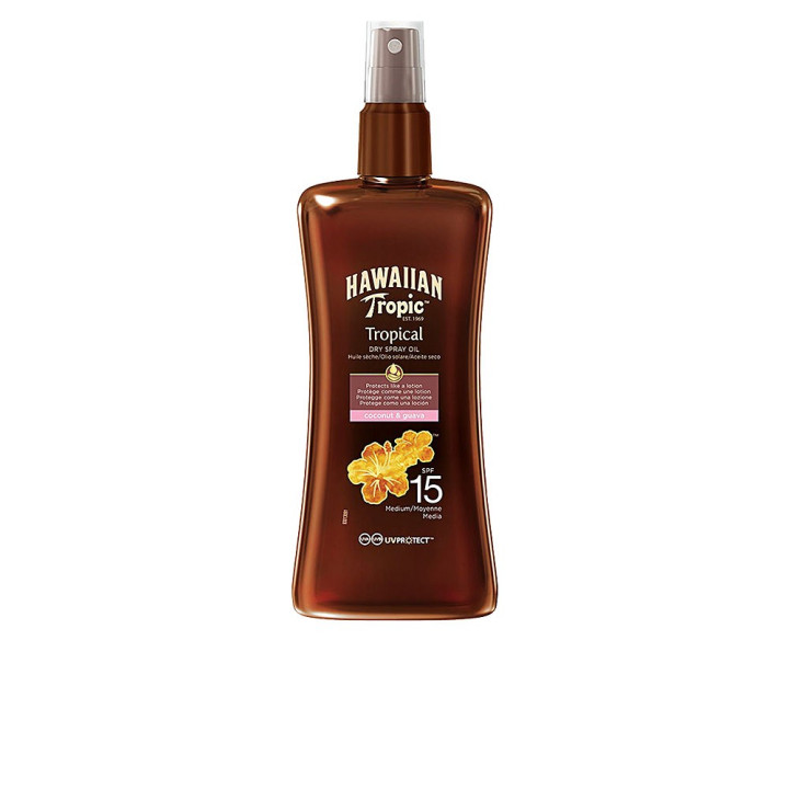 Ulei de corp cu protectie solara HAWAIIAN Tropic COCONUT &amp; GUAVA SPF15 200 ml