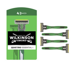 Aparate de ras de unica folosinta pentru barbati WILKINSON QUATTRO ESSENTIAL 4 buc