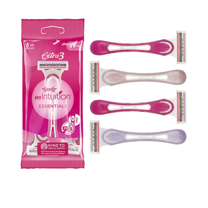 Aparate de ras de unica folosinta pentru femei WILKINSON EXTRA 3 MY INTUITION 4 buc