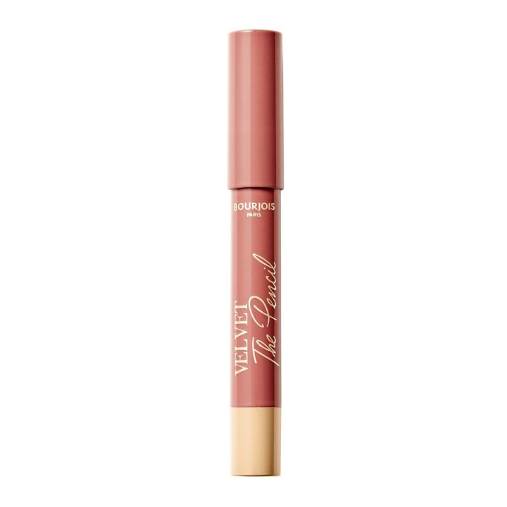 Ruj-creion mat cu precizie de contur si rezistent la transfer Bourjois VELVET THE PENCIL 01 nude natural 1.8 g