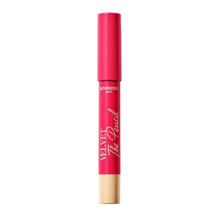 Ruj-creion mat cu precizie de contur si rezistent la transfer Bourjois VELVET THE PENCIL 06 roz zmeura intens 1.8 g