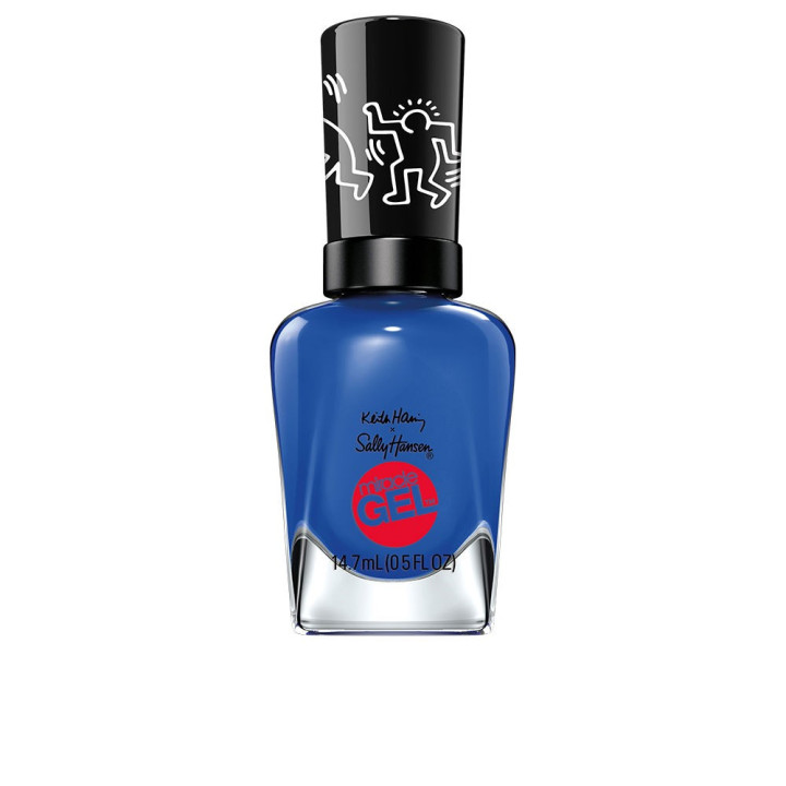 Lac de unghii cu finisaj lucios, Sally Hansen Miracle Gel Keita Hani, 925 Draw Blue In, 14.7 ml 