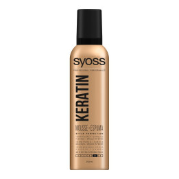 Spuma pentru par flexibil si stralucitor Syoss KERATIN 250 ml