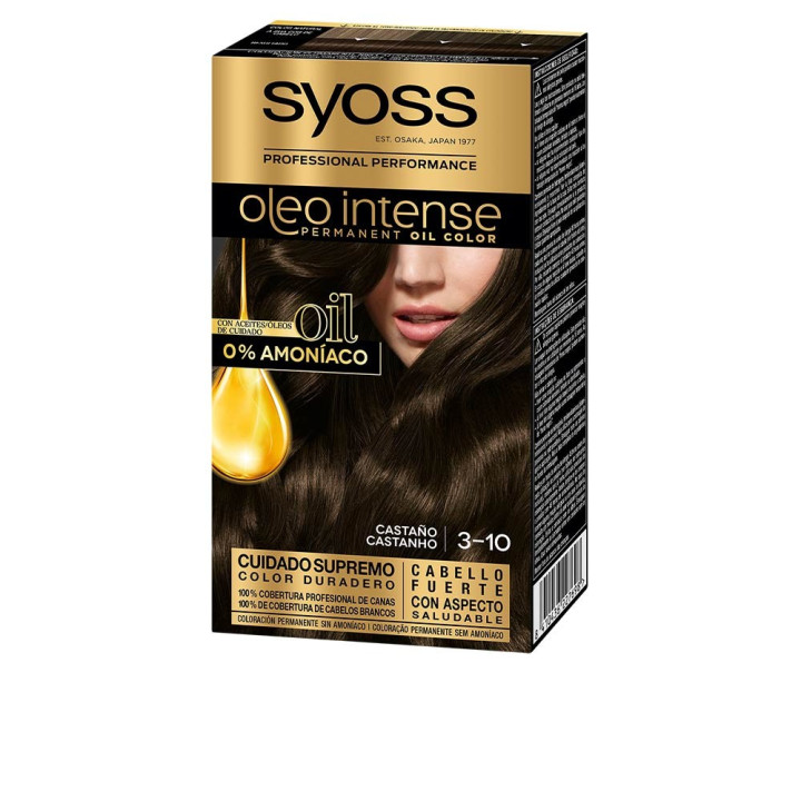 Vopsea de par fara amoniac Syoss OLEO INTENSE 3.10 castaniu