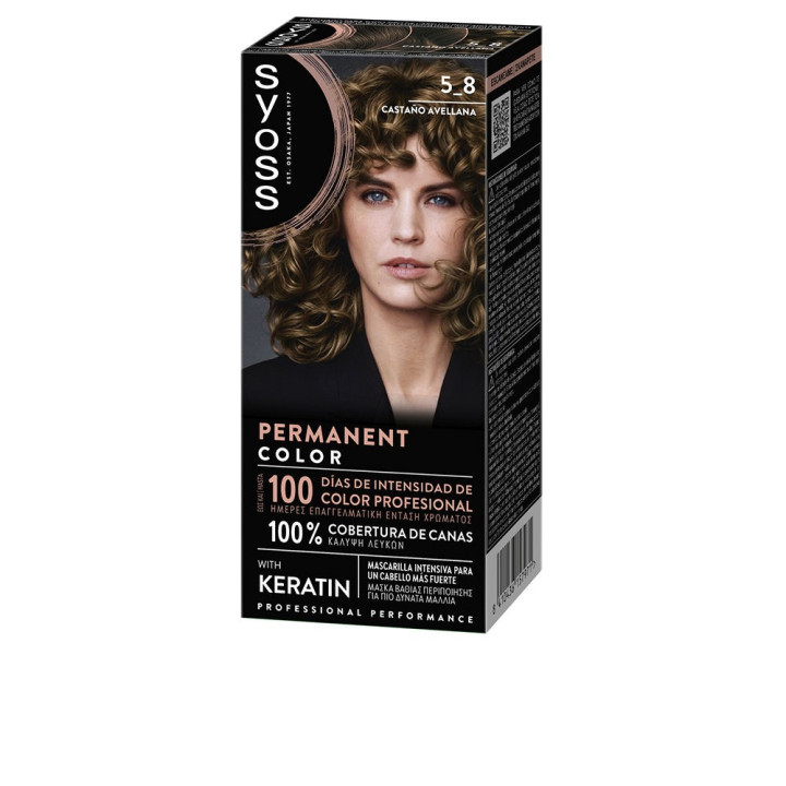 Vopsea permanenta de par Syoss PERMANENT COLOR 5.8 chestnut hazelnut