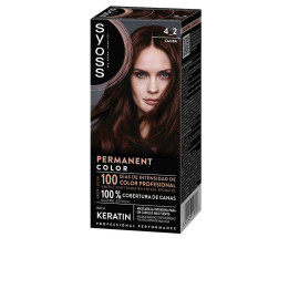 Vopsea permanenta de par Syoss PERMANENT COLOR 4.2 mahon