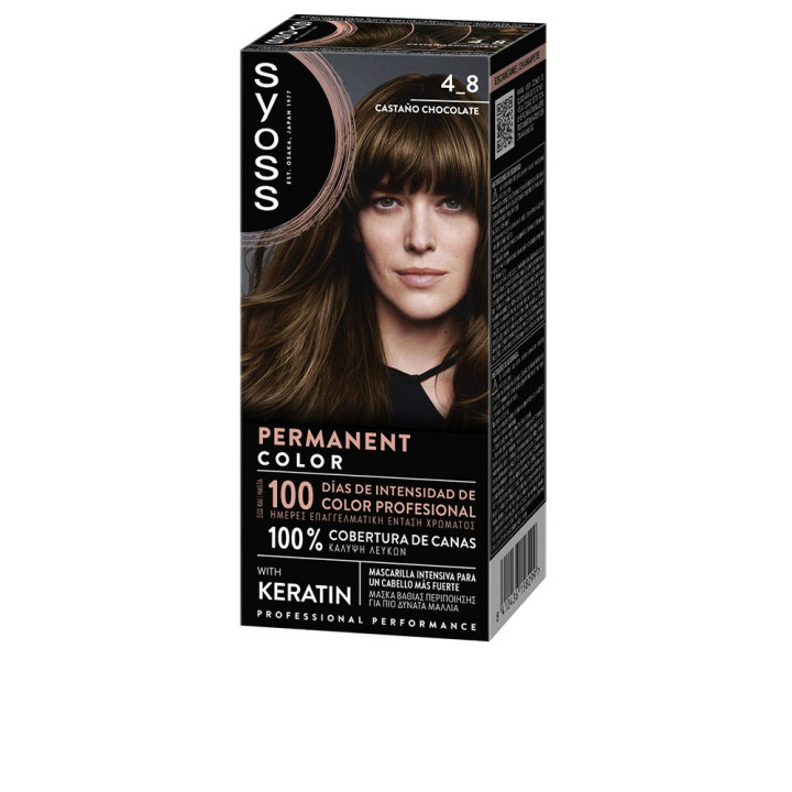 Vopsea permanenta de par Syoss PERMANENT COLOR 4.8 chocolate chestnut