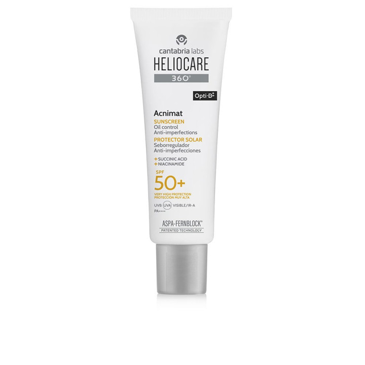 Protectie solara matifianta pentru tenul predispus la imperfectiuni HELIOCARE 360° ACNIMAT SPF50+ 50 ml