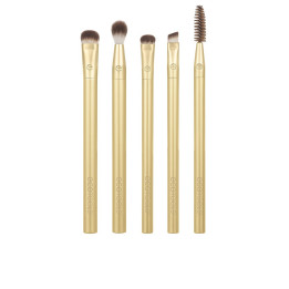 Set pensule pentru machiajul ochilor ecoTOOLS PRECIOUS METALS BRIGHTENING 5 buc