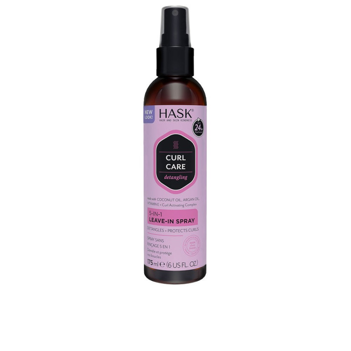 Spray fara clatire pentru par cret HASK CURL CARE 175 ml