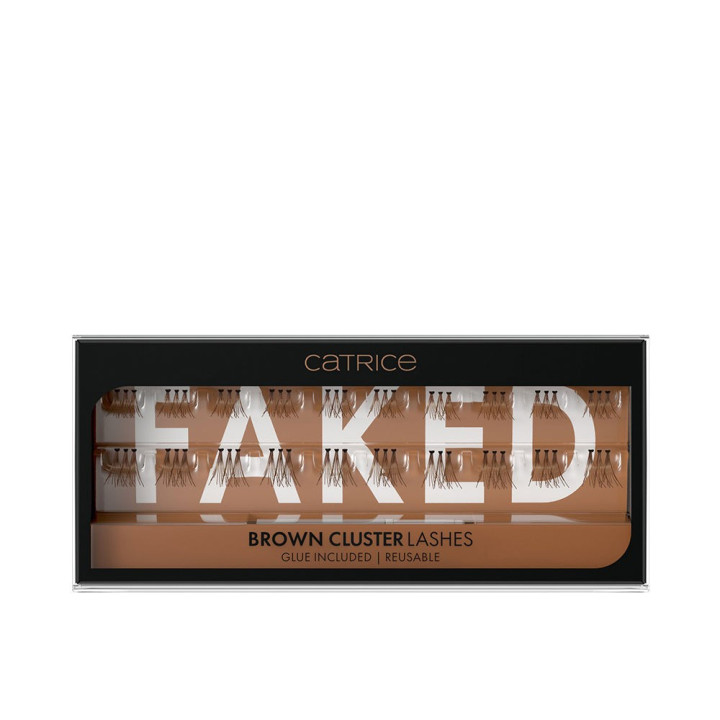 FAKED BROWN CLUSTER false eyelashes 20 units