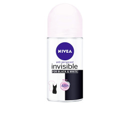 Deodorant roll-on cu protectie invizibila NIVEA BLACK &amp; WHITE INVISIBLE 50 ml