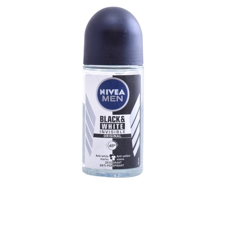 MEN BLACK & WHITE INVISIBLE roll-on deodorant 50 ml