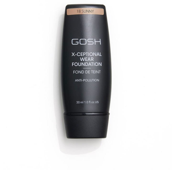 Fond de ten cu rezistenta indelungata GOSH X-CEPTIONAL WEAR FOUNDATION 18 sunny 35 ml