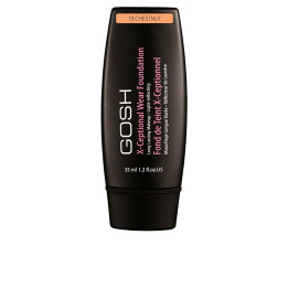 Fond de ten cu rezistenta indelungata GOSH X-CEPTIONAL WEAR FOUNDATION 19 chestnut 35 ml