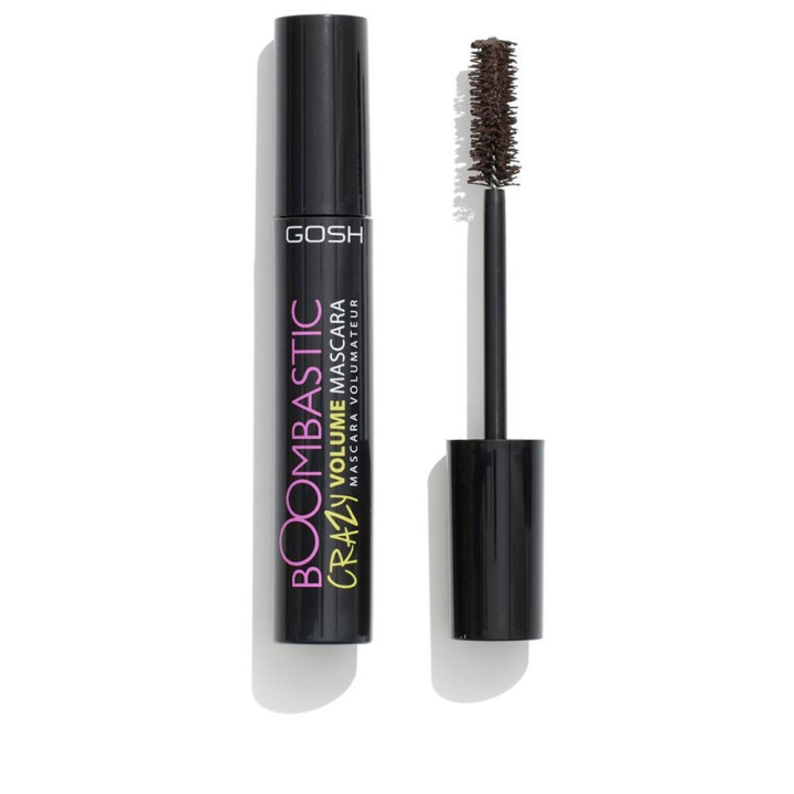 Mascara cu efect de alungire si ingrosare GOSH BOOMBASTIC 005 chocolate brown 13 ml