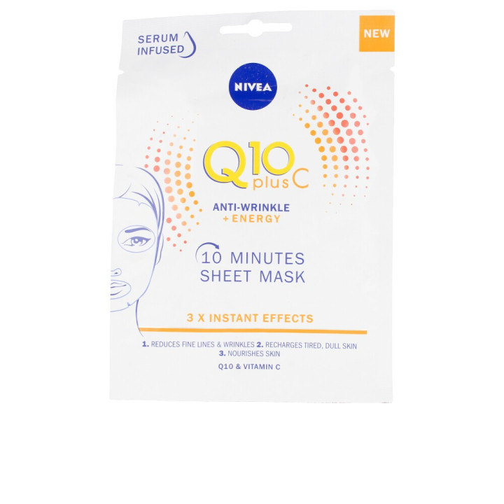 Masca faciala anti-rid NIVEA Q10+ VITAMINA C 1 buc