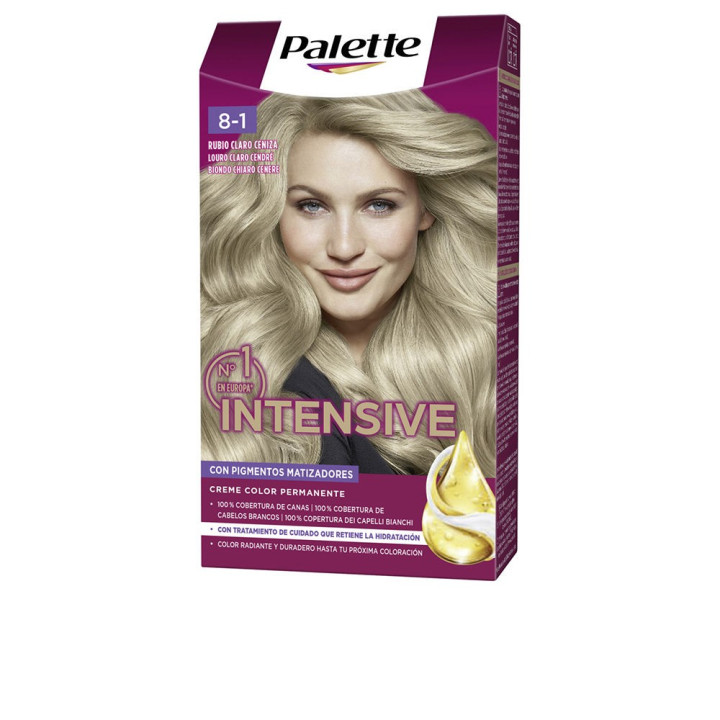 Vopsea de par permanenta pentru culoare intensa Palette INTENSIVE 8.1 blond cenusiu deschis 1 buc