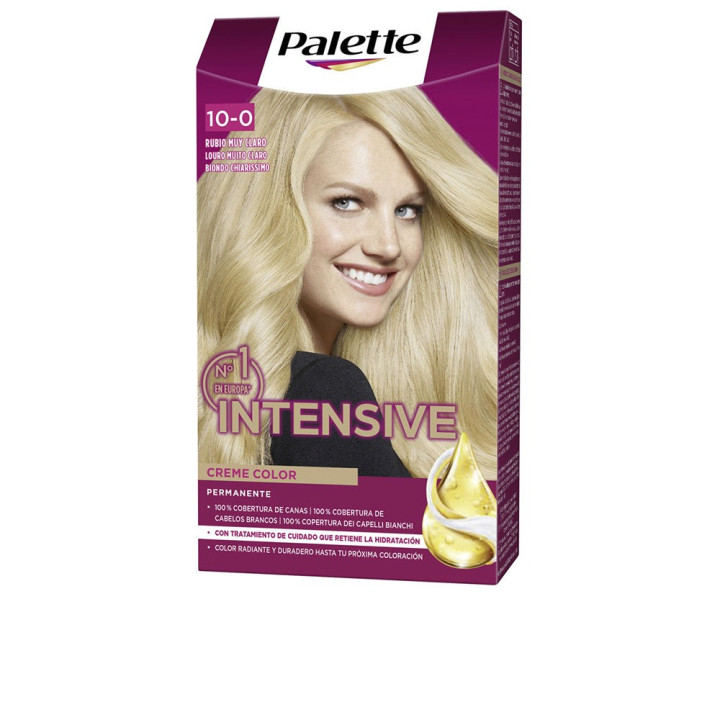 Vopsea de par permanenta pentru culoare intensa Palette INTENSIVE 10 blond foarte deschis 1 buc