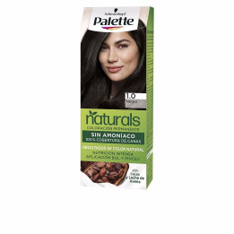 Vopsea de par permanenta pentru o culoare naturala si uniforma Palette NATURAL 1.0 negru 1 buc