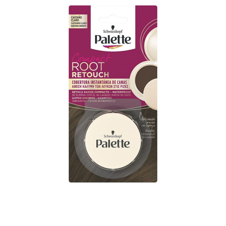 Pudra compacta pentru retusarea radacinilor Palette ROOT RETOUCH COMPACT castaniu deschis 3 g