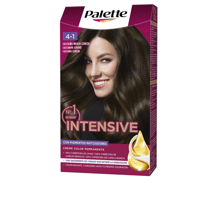 Vopsea de par permanenta pentru culoare intensa Palette INTENSIVE 4.1 castaniu cenusiu mediu 1 buc