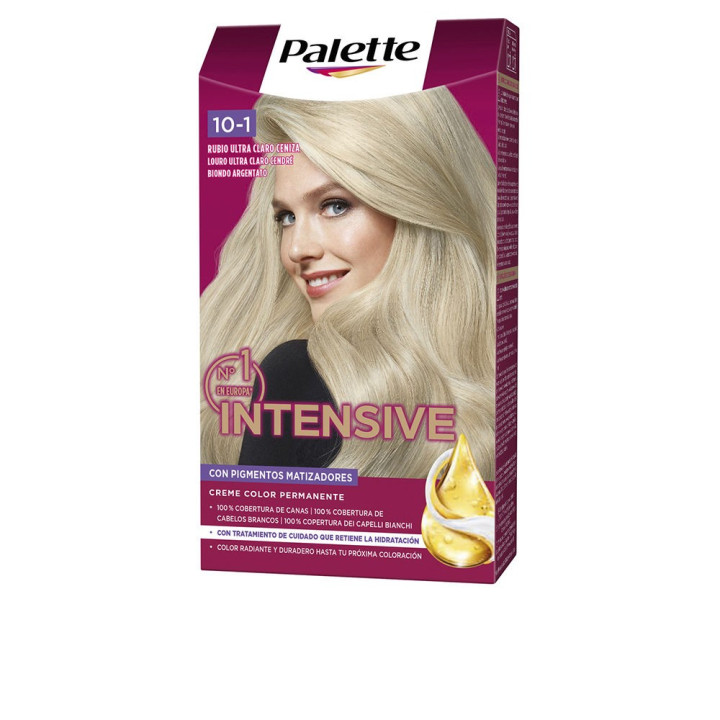 Vopsea de par permanenta pentru culoare intensa Palette INTENSIVE 10.1 blond cenusiu ultra deschis 1 buc