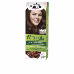 Vopsea de par permanenta pentru o culoare naturala si uniforma Palette NATURAL 3.65 castaniu ciocolata 1 buc