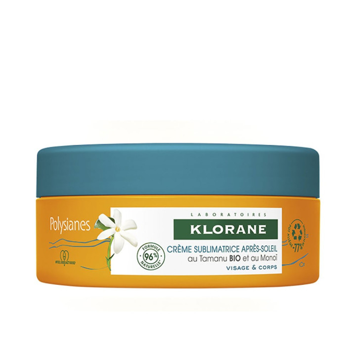 Crema de corp pentru dupa expunerea la soare KLORANE POLYSIANES MONOÏ Y TAMANU BIO 200 ml