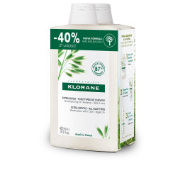 Set Sampon imbogatit cu lapte de ovaz Klorane A LA LECHE DE AVENA 2 x 400 ml