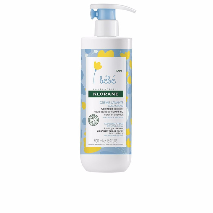 Crema pentru curatarea corpului si tenului bebelusilor KLORANE BÉBÉ 500 ml