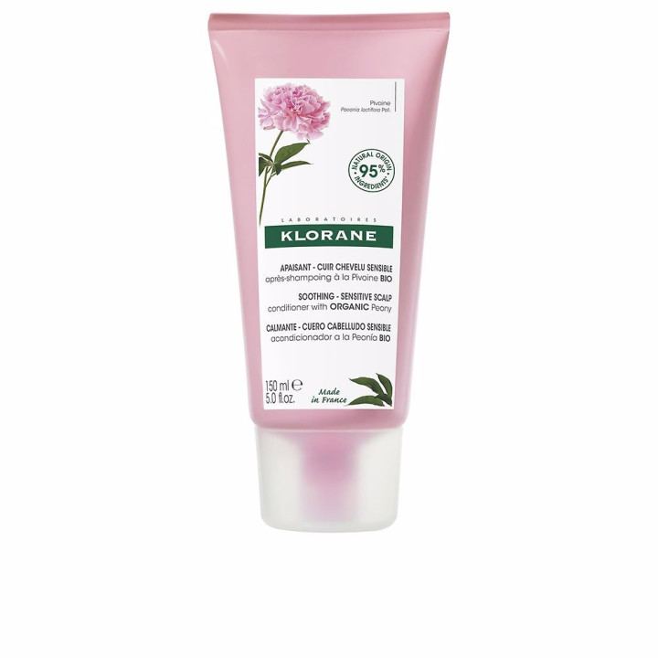 Balsam calmant pentru par KLORANE A LA PEONÍA BIO 150 ml