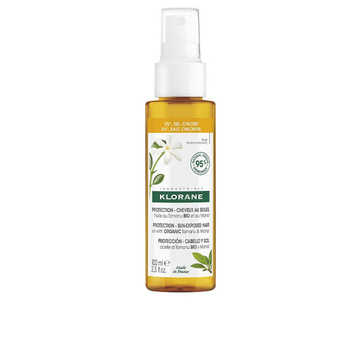 Uleiul de protectie a parului KLORANE POLYSIANES MONOÏ Y TAMANU BIO 100 ml