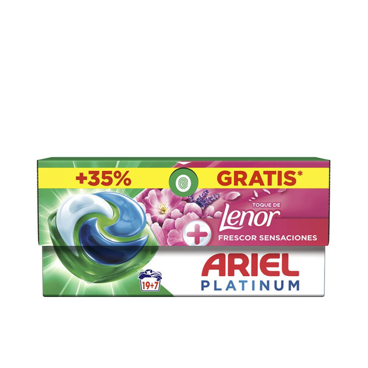 ARIEL PLATINUM SENSATIONS 3-in-1 detergent 26 capsules