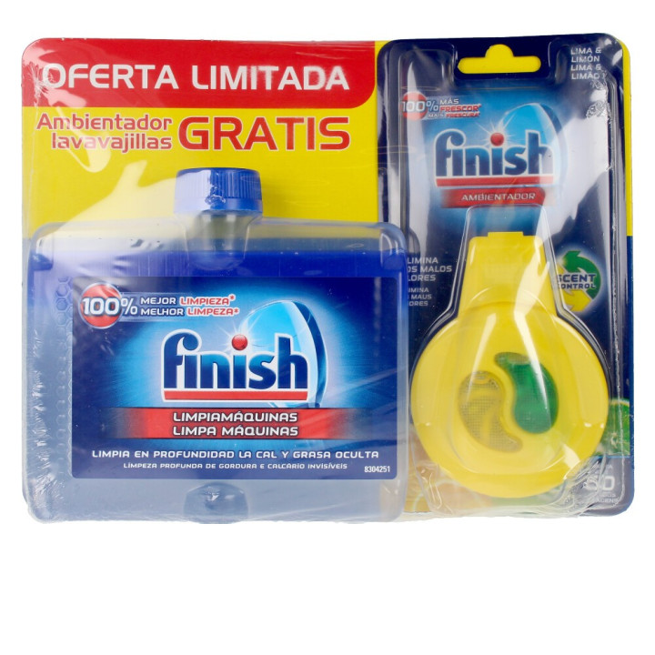 FINISH machine cleaner 250 ml + dishwasher air freshener 2 units