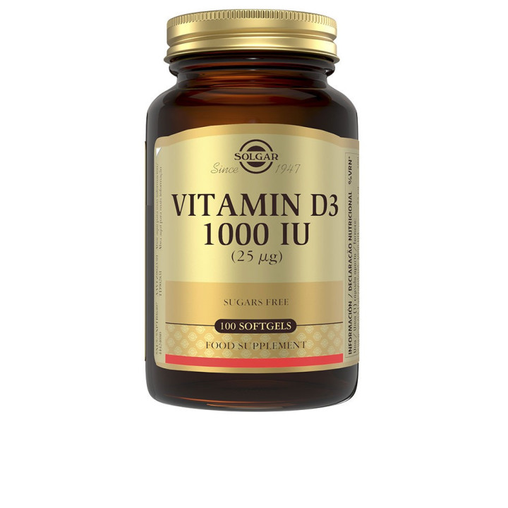 VITAMIN D3 1000 IU 25 µg soft capsules 100 u
