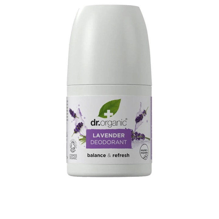 Deodorant roll-on fara aluminiu dr. organic LAVANDA 50 ml