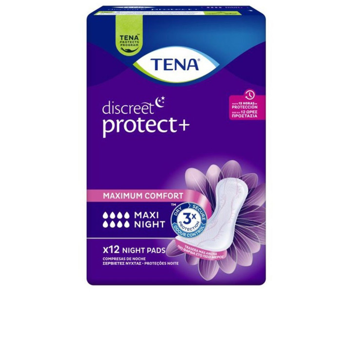 Absorbante cu protectie nocturna pentru incontinenta TENA DISCREET 12 buc
