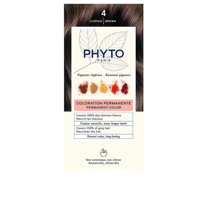 Vopsea permanenta pentru par PHYTO PARIS PHYTOCOLOR 4 maro 1 buc