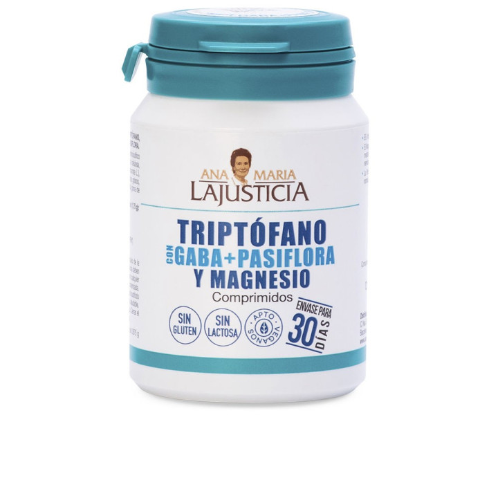 Supliment alimentar pentru un somn linistitor Ana María Lajusticia TRIPTOFANO CON GABA + PASIFLORA Y MAGNESIO 60 buc